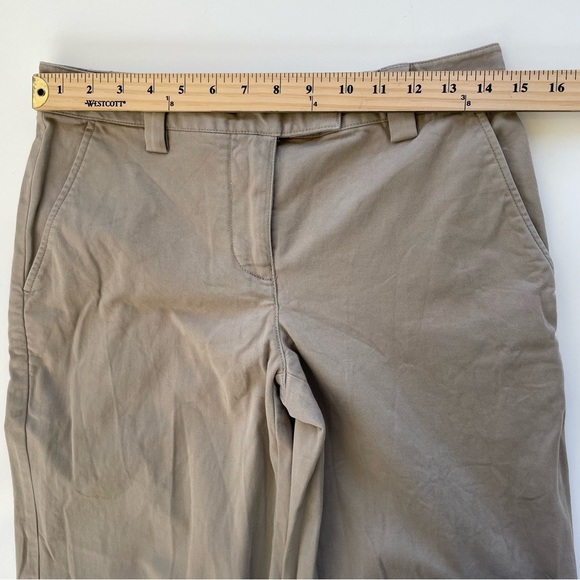 Aritzia Sunday Best Women's Tan Khaki Wide Leg Straight Leg Chino Size 2 - Picture 8 of 10